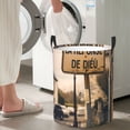 thumbnail image 5 of Gaeub Rustic French Signpost Dirty Clothes Storage Basket, Toy Storage Bin for Storing Clothing, Diapers, Toys-Medium, 5 of 6
