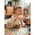 thumbnail image 6 of BemeyourBBs Baby Girls First Birthday Outfit 1st Birthday Party Dress Newborn Fairy Tulle Tutu Romper Dress Fly Sleeve Floral Embroidery Ribbed Bodysuit Princess Party Cake Smash Dresses Headband, 6 of 9