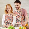 thumbnail image 3 of Pioneer Flower Floral Print Pattern Apron-Garden Aprons for Women with Pockets-Cotton Linen Waterproof Kitchen Cooking Gardening Aprons Adjustable for Kitchen,Cooking,BBQ and Salon 33x27 Inch, 3 of 7