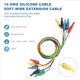 thumbnail image 5 of Cables de Prueba de Silicona con Conector Banana 5 Piezas 4Mm Totalmente Aislados con Cubierta de Seguridad Apilable con Conector Banana Cable de ExtensióN de Cable Blando, 5 of 9