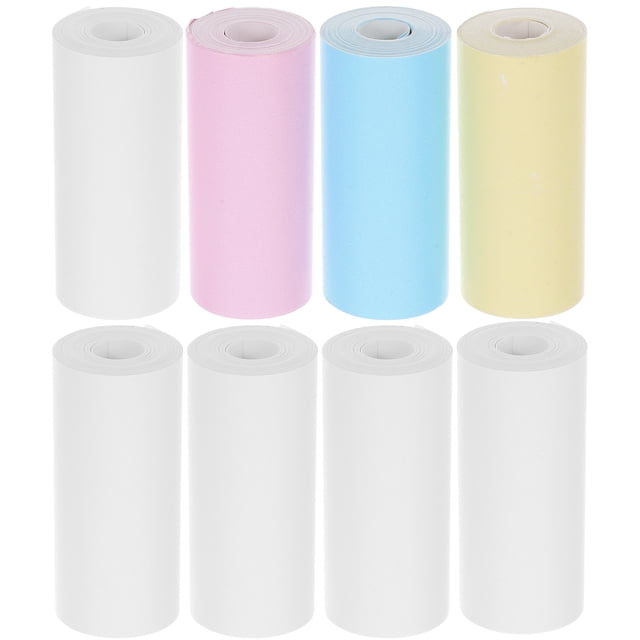 KAKOWELY thermal paper rolls 18 Rolls Mini Thermal Printer Sticker Paper Mini Printers Sticker Paper Mini Pocket Printer Paper Kids Instant Camera Refill Paper For Most Kids Instant Camera