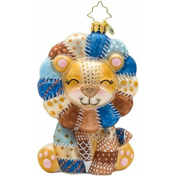 Christopher Radko Hand-Crafted European Glass Christmas Tree Decorative Ornament, Patchy Paws
