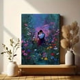 thumbnail image 6 of Couple Kiss Flower Field Romantic Canvas Wall Art, Love Scenery Print for Living Room, Bedroom and Home Gift Decor, 6 of 8