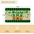 thumbnail image 6 of St Patricks Day Door Mat 30 X 17 Inch St Patricks Day Gnome Doormat Indoor Outdoor Entrance Floor Mat Non Slip Rubber Welcome Mats, 6 of 6
