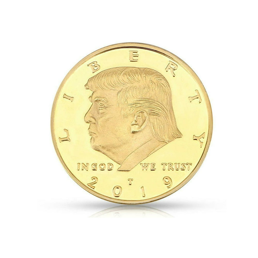 Areyourshop 2019 US President Donald Trump Gold Plated Commemorative