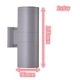 thumbnail image 2 of Waterproof Home Decor 6W 12W 18W,LED Wall Lamp Double Head Wall Light For Indoor Outdoor Porch Street Path Lighting, 2 of 8