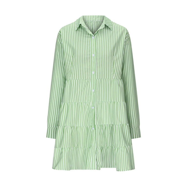Casual Print Turndown Collar Shirt Dress Dresses Casual Print Turndown Collar Shirt Dress Dresses