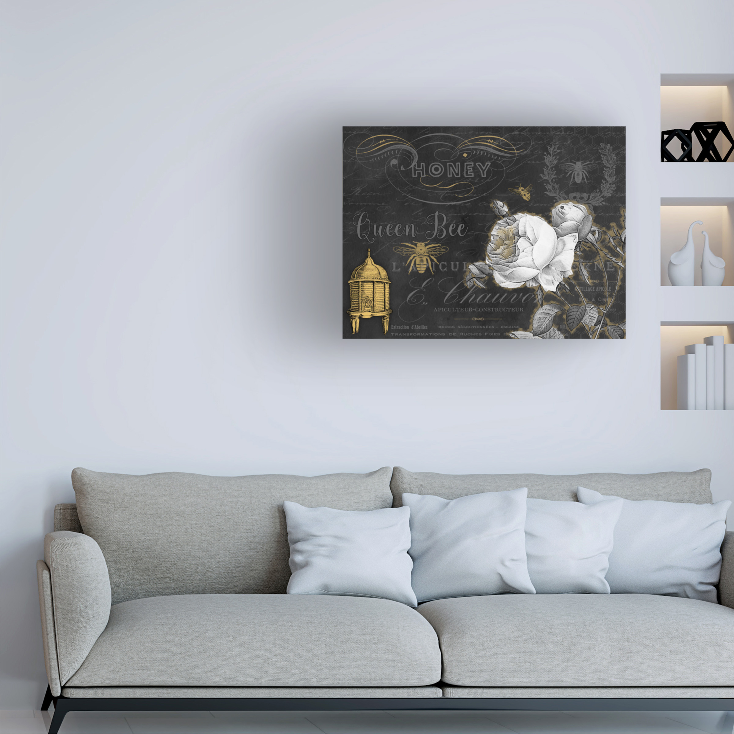 Trademark Fine Art 'Queen Bee 1' Canvas Art by Jean Plout