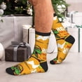 thumbnail image 7 of Vsdgher Cool Dinosaur Playing Guitar Unisex Crew Socks Lightweight Breathable Ventilation Ankle Socks, Mid-calf socks for Daily, 7 of 7