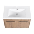 thumbnail image 3 of 30 Inch Soft Close Bathroom Vanity with Single Resin Sink for Small Bathroom Offers Ample Storage and Luxury Look, 3 of 7