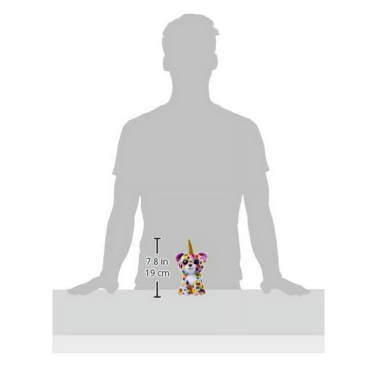 TY 36284 15 cm Giselle Leopard W/Horn-Beanie BOOS, Multicolored