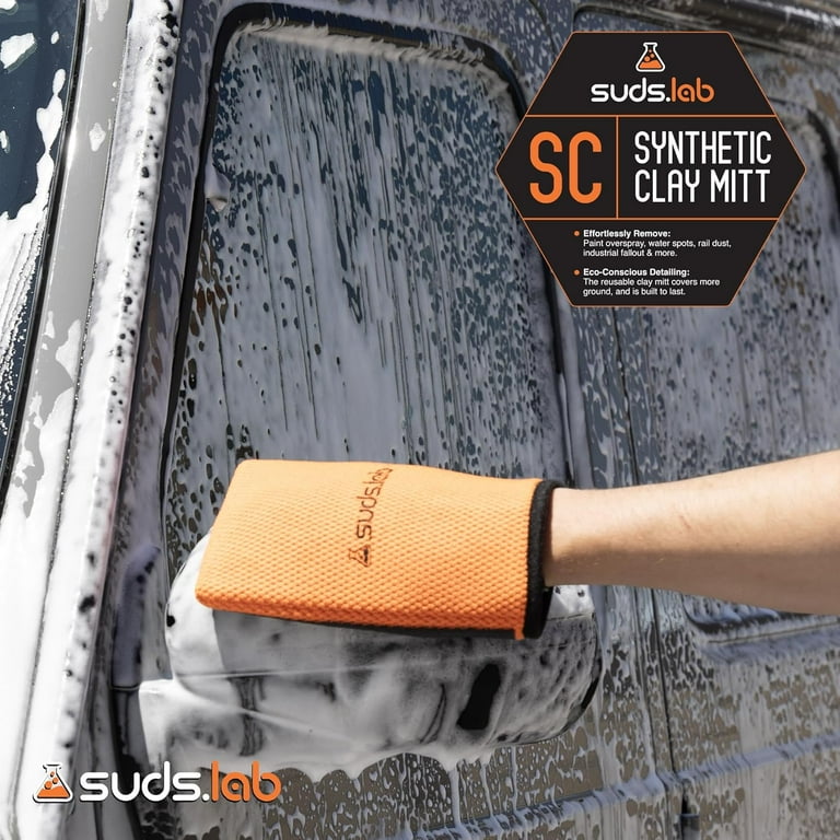 SudsLab, SC Clay Mitt for Car Detailing, Remove Paint Overspray