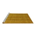 thumbnail image 2 of Ahgly Company Machine Washable Indoor Square Abstract Yellow Modern Area Rugs, 3' Square, 2 of 4