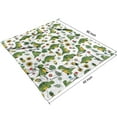 thumbnail image 3 of White Green Dinosaurs Floral Pattern Blanket,Comfortable Soft Flannel Throw Blanket,All Season,Warm Lightweight Blankets for Sofa Bed Couch Living Room Chair,50"x60", 3 of 4