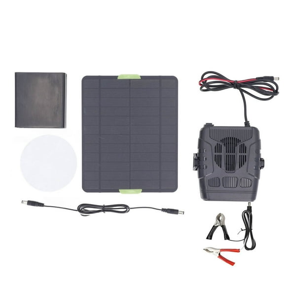 Bfogop 20W Portable Solar Panel Heater for Drying Heating Pet House Warm Wind Gear Solar Panel Heater, Single Chicken Coop Heaters, Solar Heater for Outdoor Car House Greenhouse