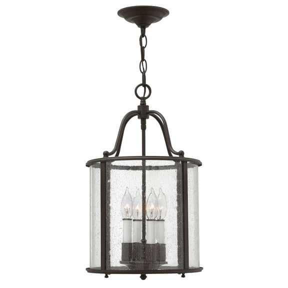 4 Light Medium Foyer In Traditional Style 12 Inches Wide By 19.75 Inches High-Olde Bronze Finish Hinkley Lighting 3474Ob