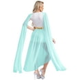 thumbnail image 2 of TiaoBug Ladies Greek Queen Princess Toga Flowy Split Dress Roman Empress Greek Party Costume Light Blue XL, 2 of 5