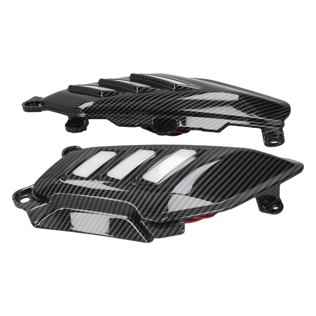 Decoración Lateral Trasera De Motocicleta Embellecedor De Cubierta Lateral Trasera De Motocicleta Con Luz LED Estilo De Fibra De Carbono Apto Para Yamaha Nmax155 2016-2020 ANGGREK Accesorios