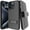 Black, variant on Cover with Clip for iPhone 15 Pro Max, Nakedcellphone Tough Hybrid Phone Cover [with Kickstand] and Belt Hip Holster [Secure Anchors]