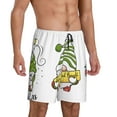 thumbnail image 2 of Naloa Christmas Gnomes Men's Short Pajama Pants, Pj Shorts, Lounge Comfort Shorts-Large, 2 of 6