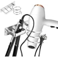 thumbnail image 1 of Hairdryer Holder Silver Aluminum Wall Mounted Hair Dryer Holder, 1 of 4