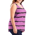 thumbnail image 4 of Wzzjkit Débardeurs pour Femmes Mode Été Décontracté Imprimé Ample Grande Taille Col Rond Camisoles Débardeur, 4 of 7