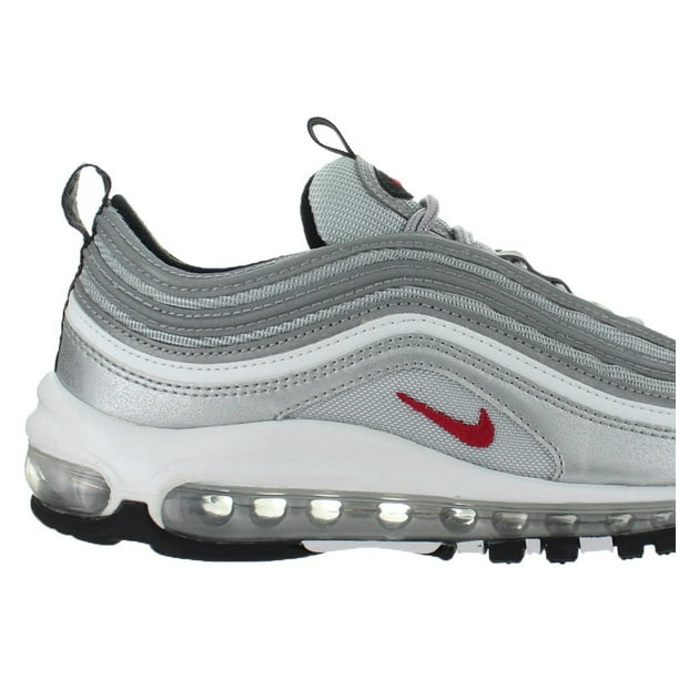 Nike Womens Nike Air Max 97 Og Qs Silver Bullet Metallic Silver Varsity Red Walmart Com Walmart Com Nike Womens Nike Air Max 97 Og Qs Silver Bullet Metallic Silver Varsity Red Walmart Com Walmart Com