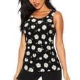 thumbnail image 1 of Balery Daisies Flowers Camiseta sin mangas estampada ligera para mujer, tops de entrenamiento sin mangas, camisetas de yoga transpirables de secado rápido.-Medium, 1 of 7
