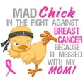 thumbnail image 3 of CafePress - Mad Chick 3L Breast Cancer Women's Dark Pajamas - Women's Short Sleeve Print T-Shirt and Pants Dark Cotton Pajama Set, 3 of 7