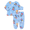 Bluey, variant on Christmas Rudolph Unisex Baby Print Plush Top and Pants Set, 2-Piece, Sizes Newborn-24M