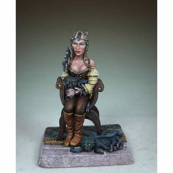 Portrait of a Young Tiefling Miniature Diterlizzi Masterworks Dark Sword Miniatures