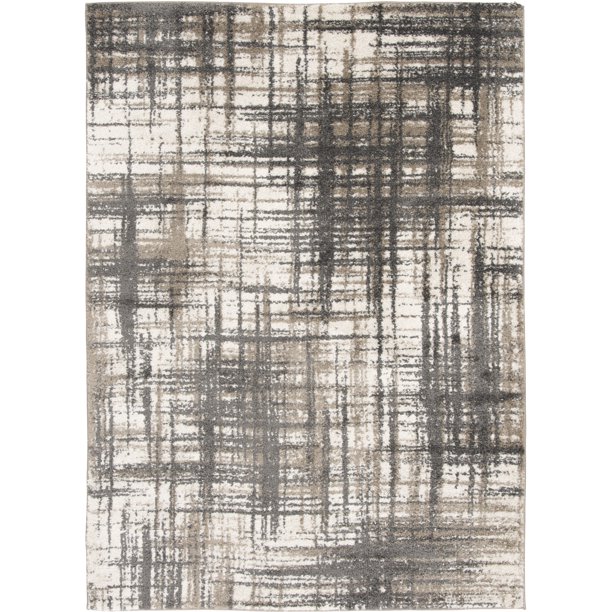 Mainstays 8'x10' Crosshatch Shag Gray Area Rug