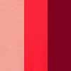 Ash Rose Pink, Ruby Red & Dark Burgundy