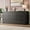 Black, variant on Modern 9 Drawer Dresser for Bedroom, Wide Wooden Chest, Large Storage Organizer, Versatile Furniture for Living Room Hallway Entryway - Gray