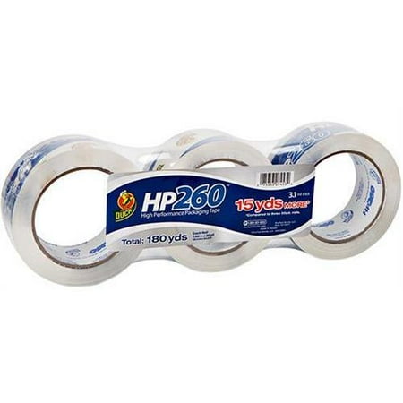- Shurtech 655074 Duck HP260 1.88inX 60 yd. Packaging Tape- Clear 3 pack - 1.88in Width x 60 yd Length - Durable, Long Lasting - 3 Pack - Clear
