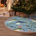 thumbnail image 5 of Sikiie Various Wild Sea Fish Nativity Christmas Tree Skirt, Jesus Christian Winter Holiday Tree Mat Decoration(30-48IN)48", 5 of 6