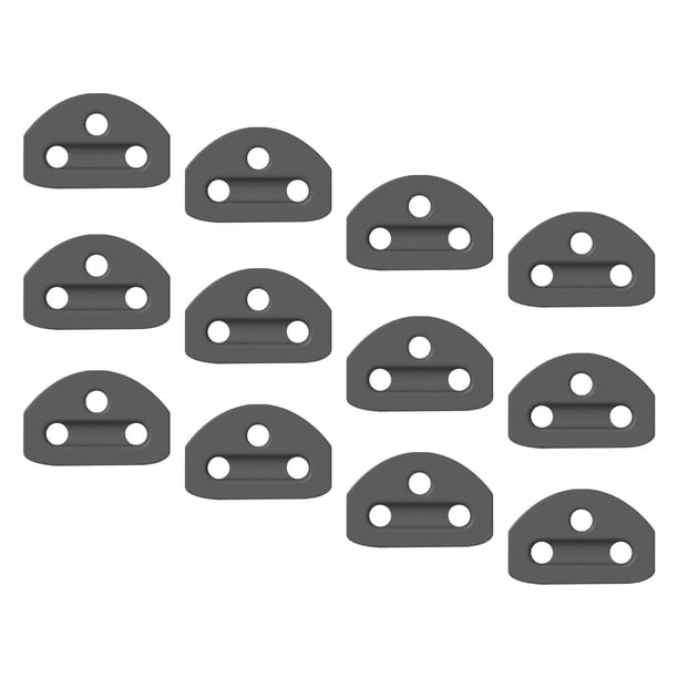 12 piezas de de fijación de , cono de fijación de cuerdas herramientas prácticas cuerda Negro kusrkot Artefacto de fijación de cuerdas