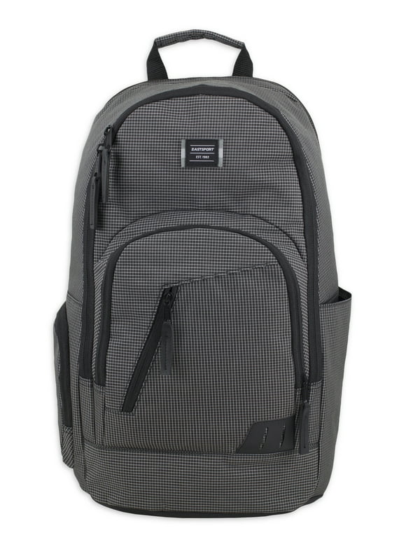 Eastsport Unisex Everyday Laptop Backpack, Gray