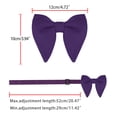thumbnail image 4 of Pajarita Sólida Pre-Atada Fiesta Formal Prom Pajarita Terciopelo Para Hombres Púrpura índigo One Size, 4 of 5