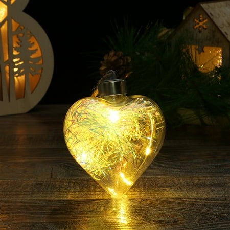 

AXXD Christmas Decorations Hanging Ornaments Christmas Led Transparent Christmas Ball Christmas Tree Pendant Glowing Home Decor For Reduced Price