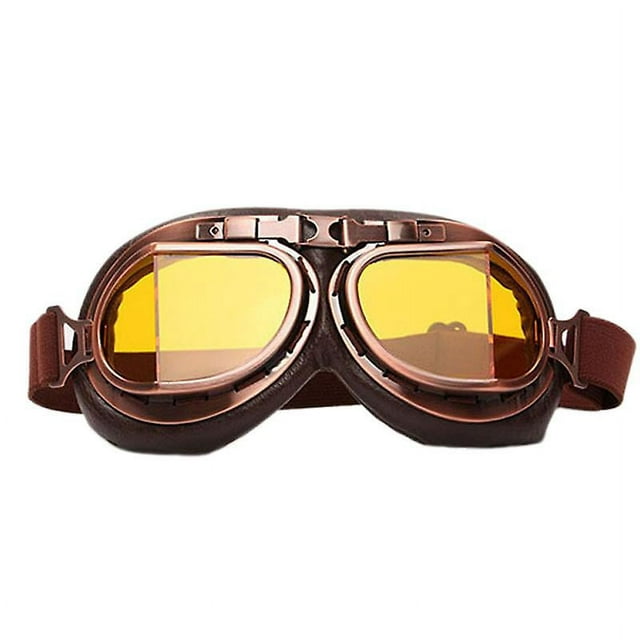 Lentes de aumento Lentes color té Gafas de sol, gafas, estilo vintage y steampunk, para deportes al aire libre y motocross