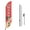 Body Massage, variant on Barber Shop Sign feather flag for Outdoor by Mavis Print | 11.5 FEET Long Polyester Outdoor Banner Flag for Easy Hang | HD Print Swooper I Flag Only for Salon Advertising | Made in USA I Flag Only