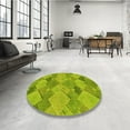 thumbnail image 3 of Ahgly Company Indoor Rectangle Patterned Chameleon Green Area Rugs, 2' x 4', 3 of 6
