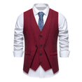 thumbnail image 2 of uikmnh Vests for Men Double Layer formal Style Vest for Men Modern Fashion Outerwear for Business Casual and Event Attire Size:M, 2 of 9
