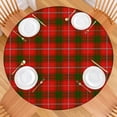 thumbnail image 2 of Red Green Checkerboard Checkered Pattern Round Fitted Tablecloth with Elastic Edge,Dining Table Cover Waterproof,Outdoor Round Tablecloth for Camping,Dining,Indoor and Outdoor, 2 of 7