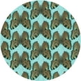 thumbnail image 1 of Ahgly Company Machine Washable Indoor Round Transitional Army Green Area Rugs, 6' Round, 1 of 7