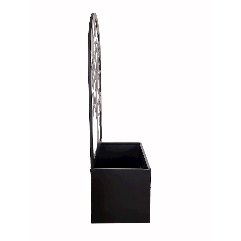 Hi-Line Gift Ltd. Garden Hanging Planter Black Metal Wall Decor