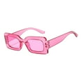 thumbnail image 2 of Driving Glasses Traveling Travel Summer Rectangle Sunglasses for Women Red, 2 of 9