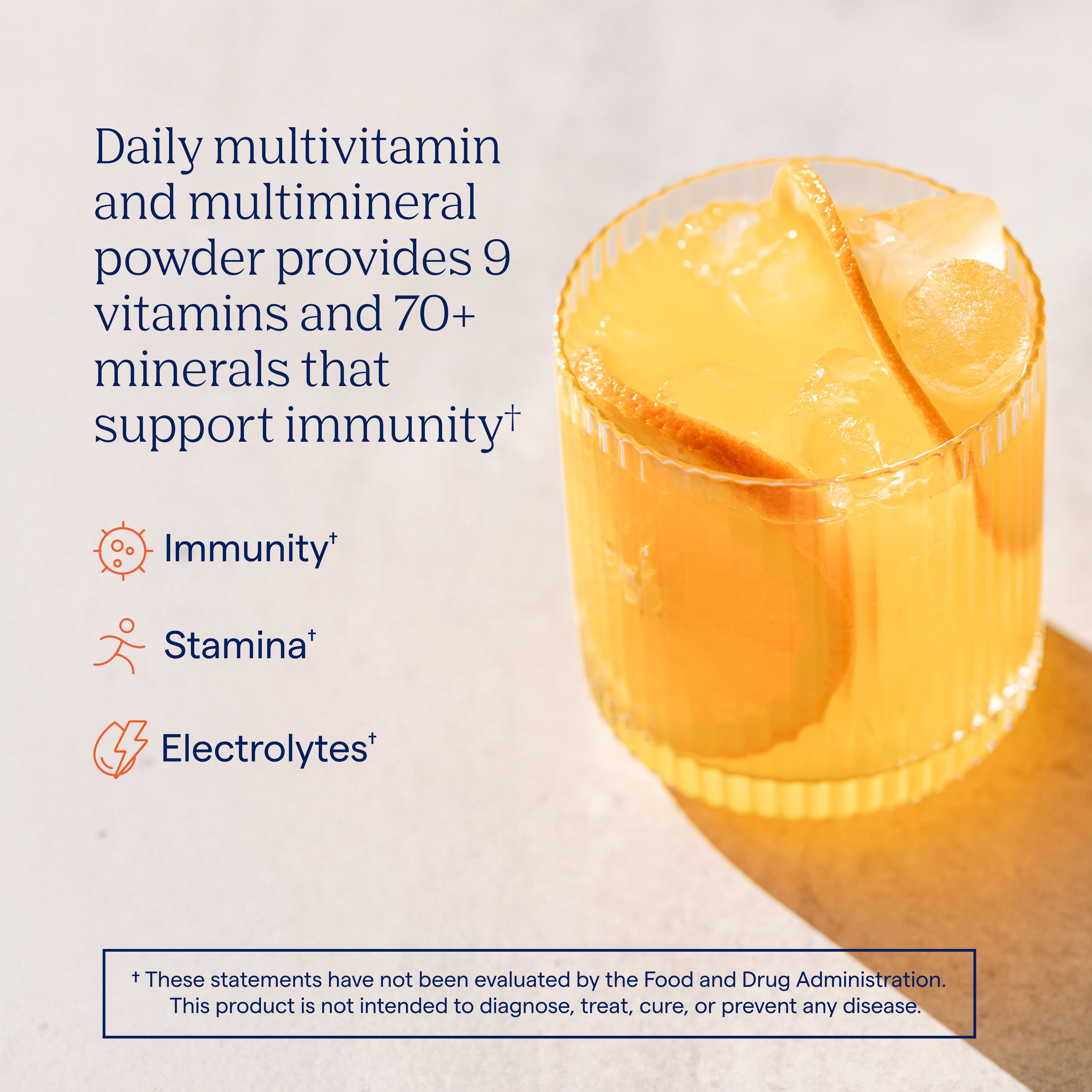 Trace Minerals Power Pak Multivitamin and Multimineral with 1200mg of Vitamin C 60 ct - Orange Blast Flavor