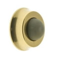 thumbnail image 1 of Idh by St. Simons 13045-3NL Solid Brass Wall Door Bumper, Polished Brass No Lacquer, 1 of 1